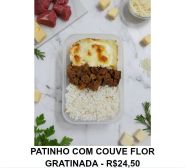 PATINHO COM COUVE FLOR GRATINADA